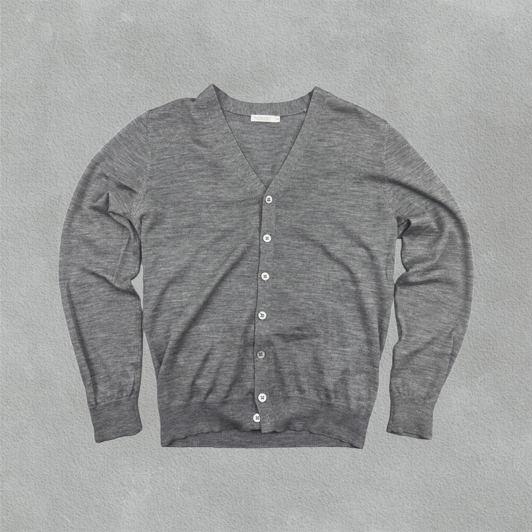 Grey Suitsupply Cardigan - Men M - New - Revaleur