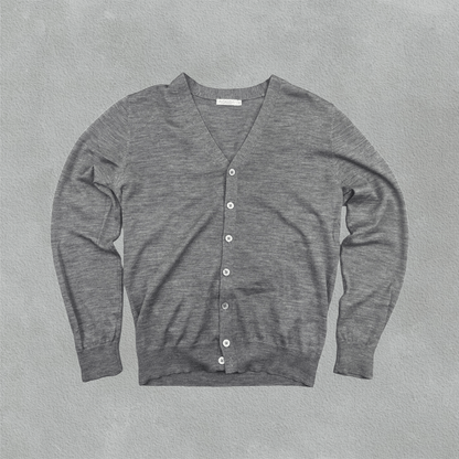 Grey Suitsupply Cardigan - Men M - New - Revaleur