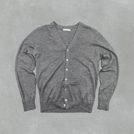 Grey Suitsupply Cardigan - Men M - New - Revaleur