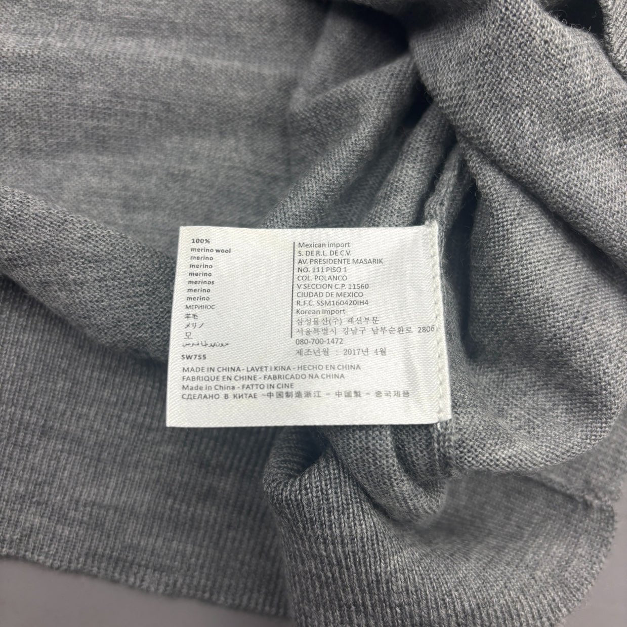 Grey Suitsupply Cardigan - Men M - New - Revaleur