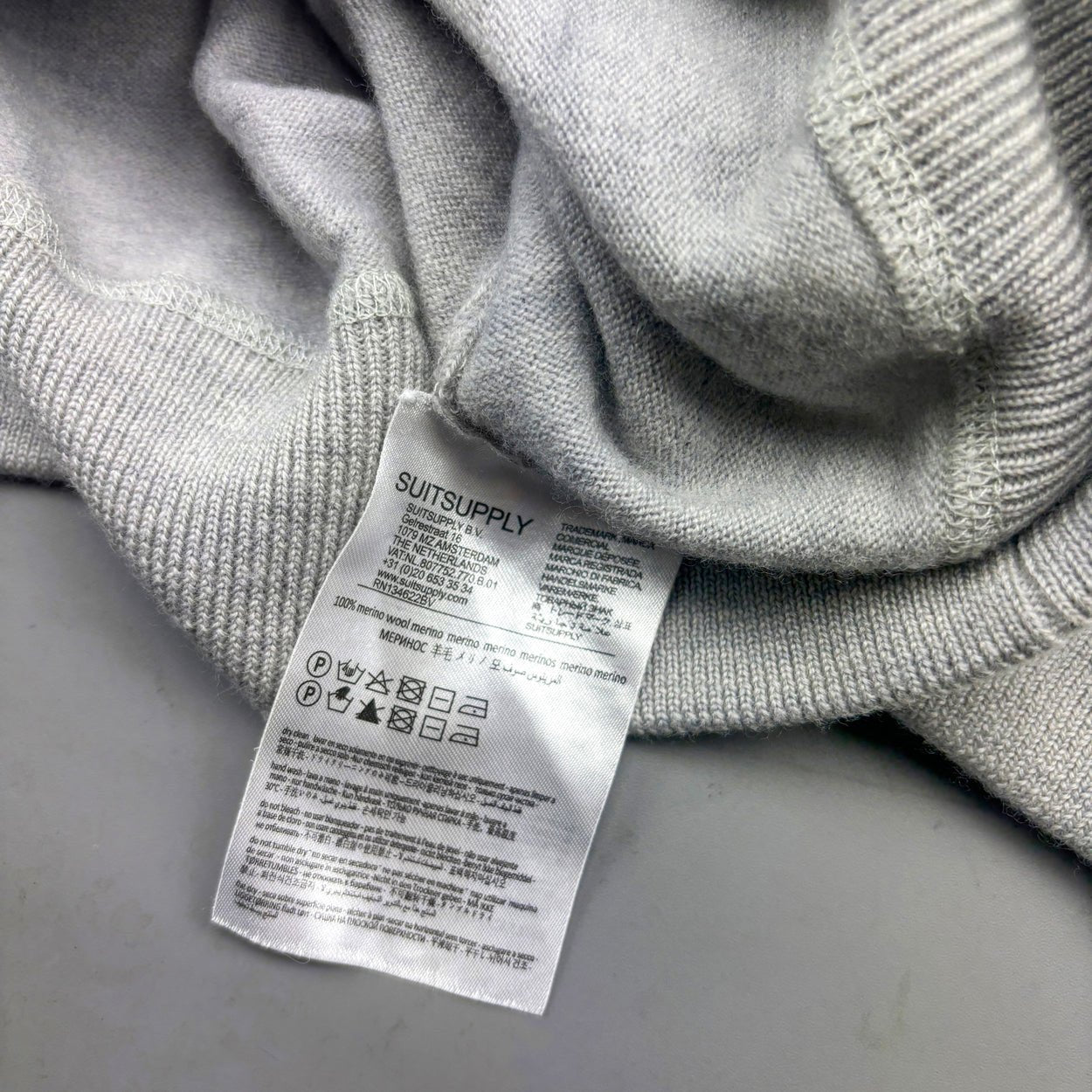 Grey Suitsupply Hoodie - Men S - Very Good - Revaleur