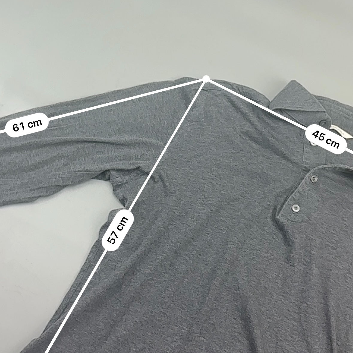 Grey Suitsupply Longsleeve Polo Shirt - Men 40 - Very Good - Revaleur