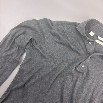Grey Suitsupply Longsleeve Polo Shirt - Men 40 - Very Good - Revaleur