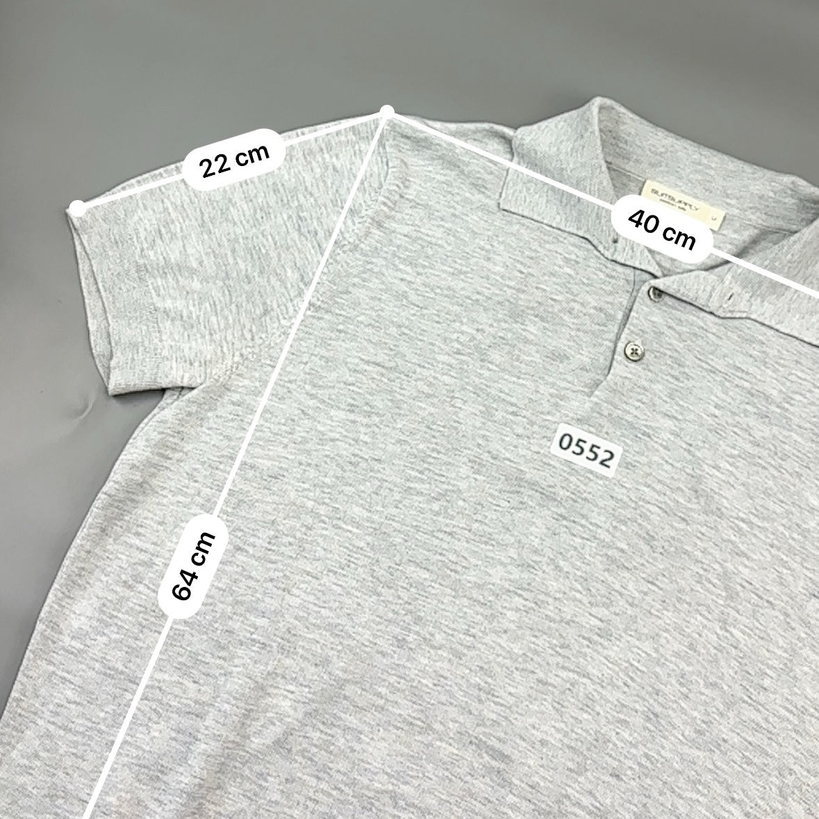 Grey Suitsupply Polo Shirt - M - Very Good - Revaleur