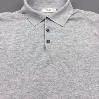 Grey Suitsupply Polo Shirt - Men L - Very Good - Revaleur