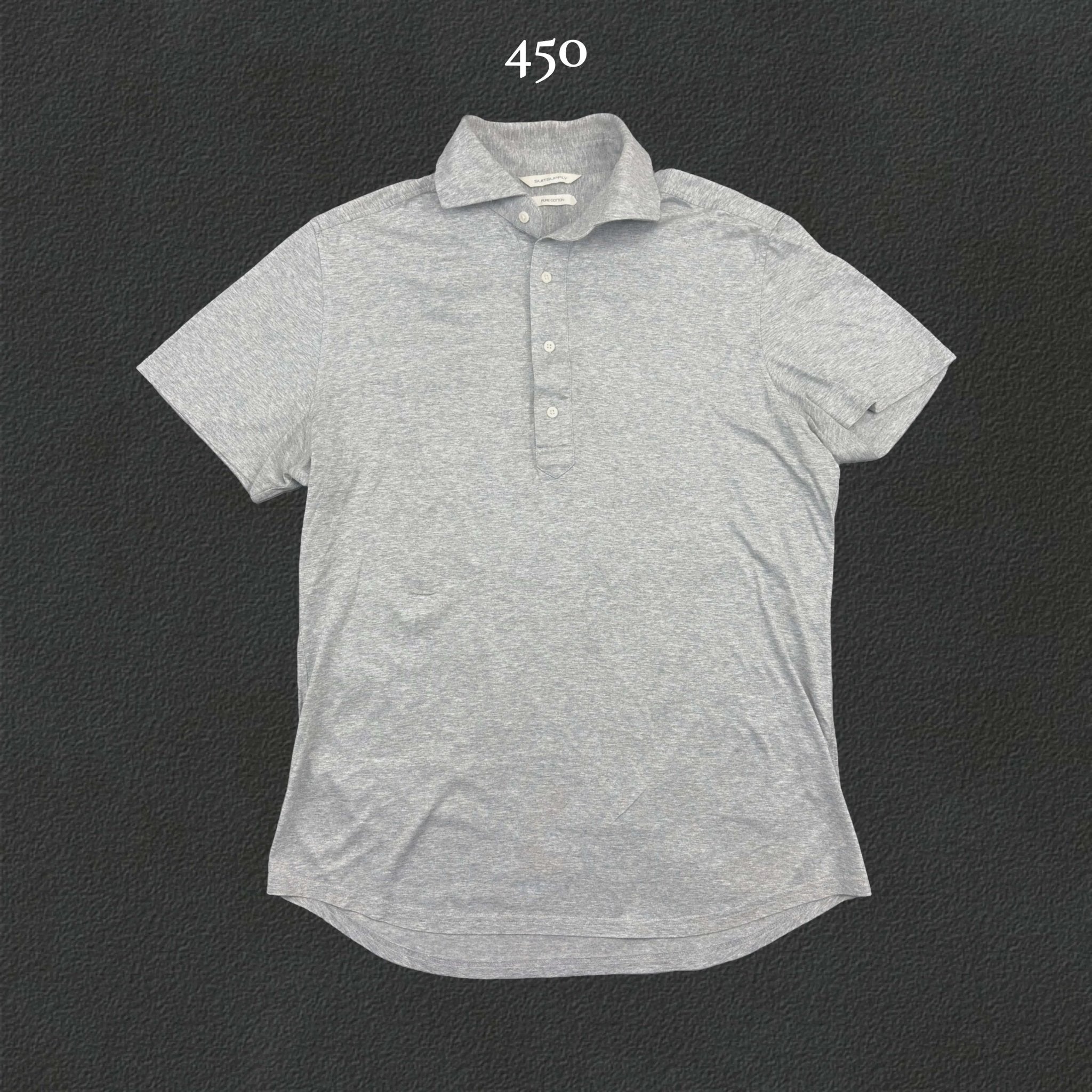 Grey Suitsupply Polo Shirt - Men L - Very Good - Revaleur