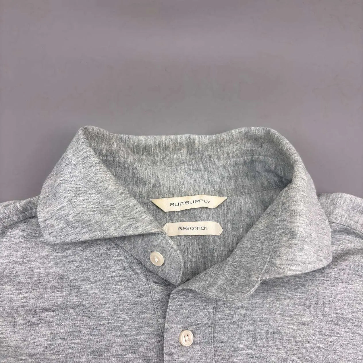 Grey Suitsupply Polo Shirt - Men L - Very Good - Revaleur