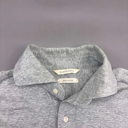 Grey Suitsupply Polo Shirt - Men L - Very Good - Revaleur