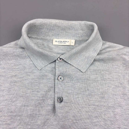 Grey Suitsupply Polo Shirt - Men L - Very Good - Revaleur