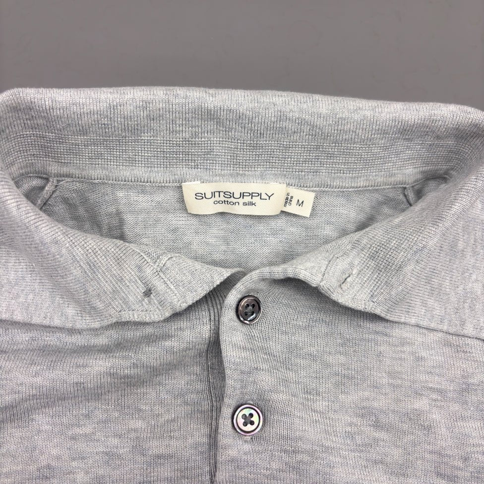 Grey Suitsupply Polo Shirt - Men M - New - Revaleur