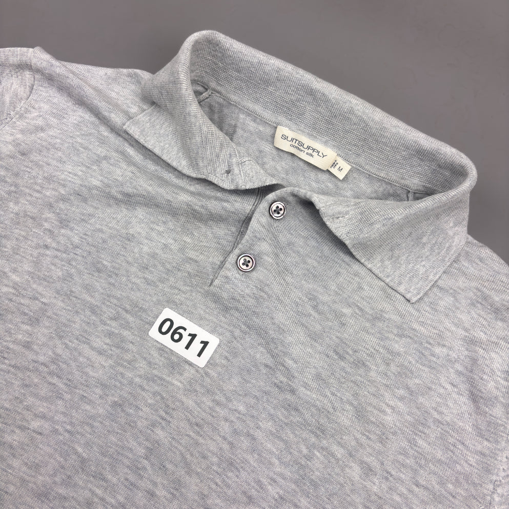 Grey Suitsupply Polo Shirt - Men M - New - Revaleur