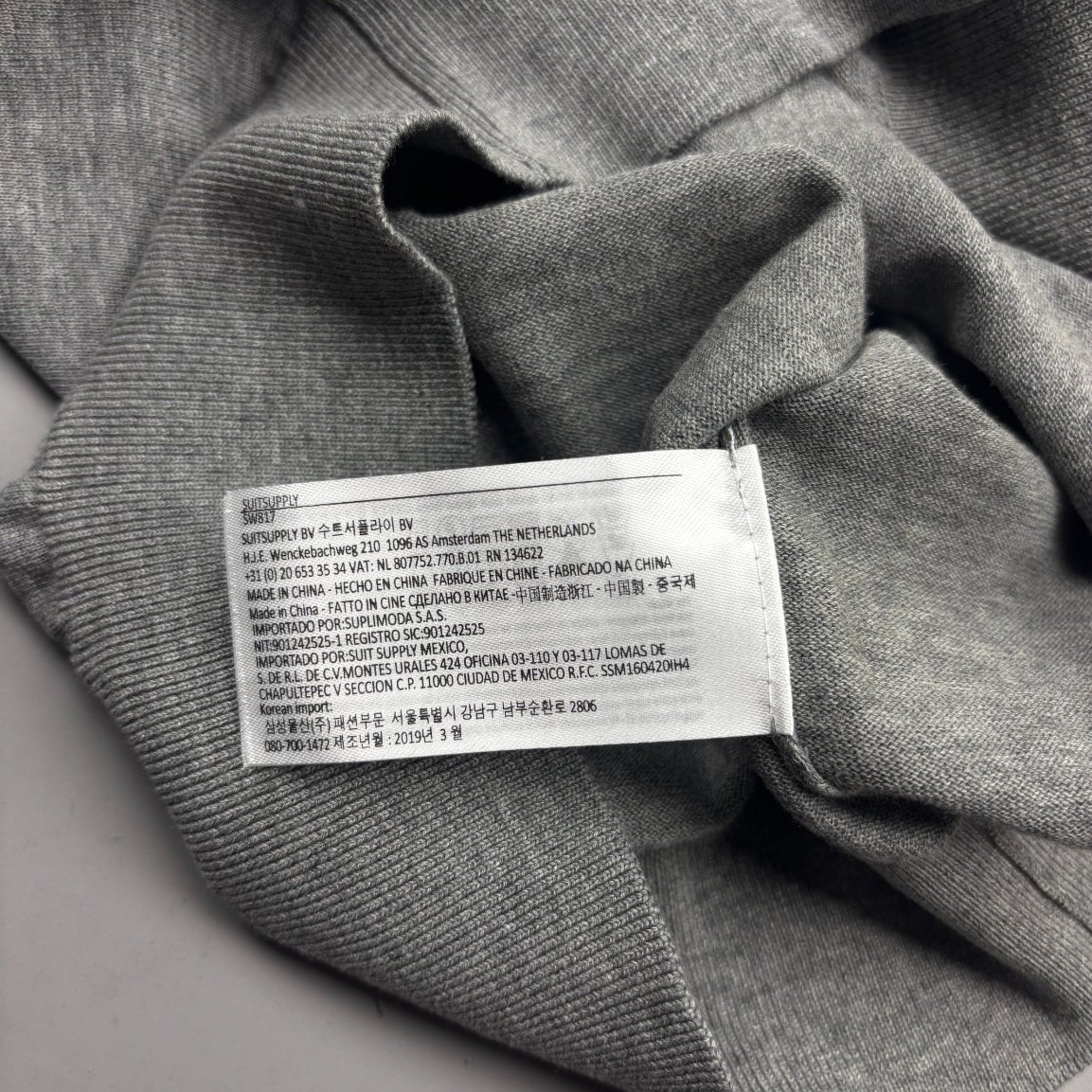 Grey Suitsupply Polo Shirt - Men S - Very Good - Revaleur