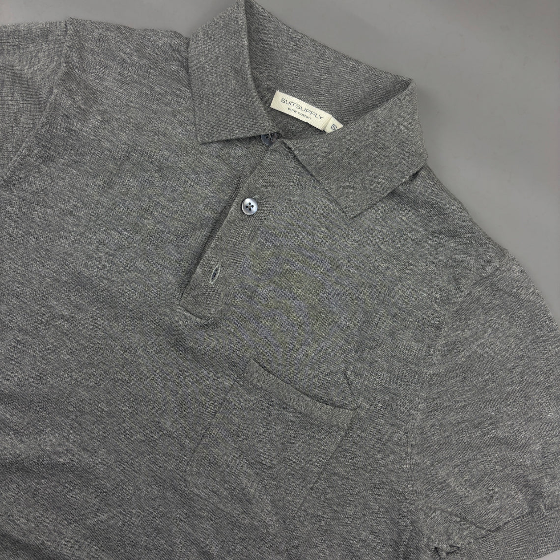 Grey Suitsupply Polo Shirt - Men S - Very Good - Revaleur