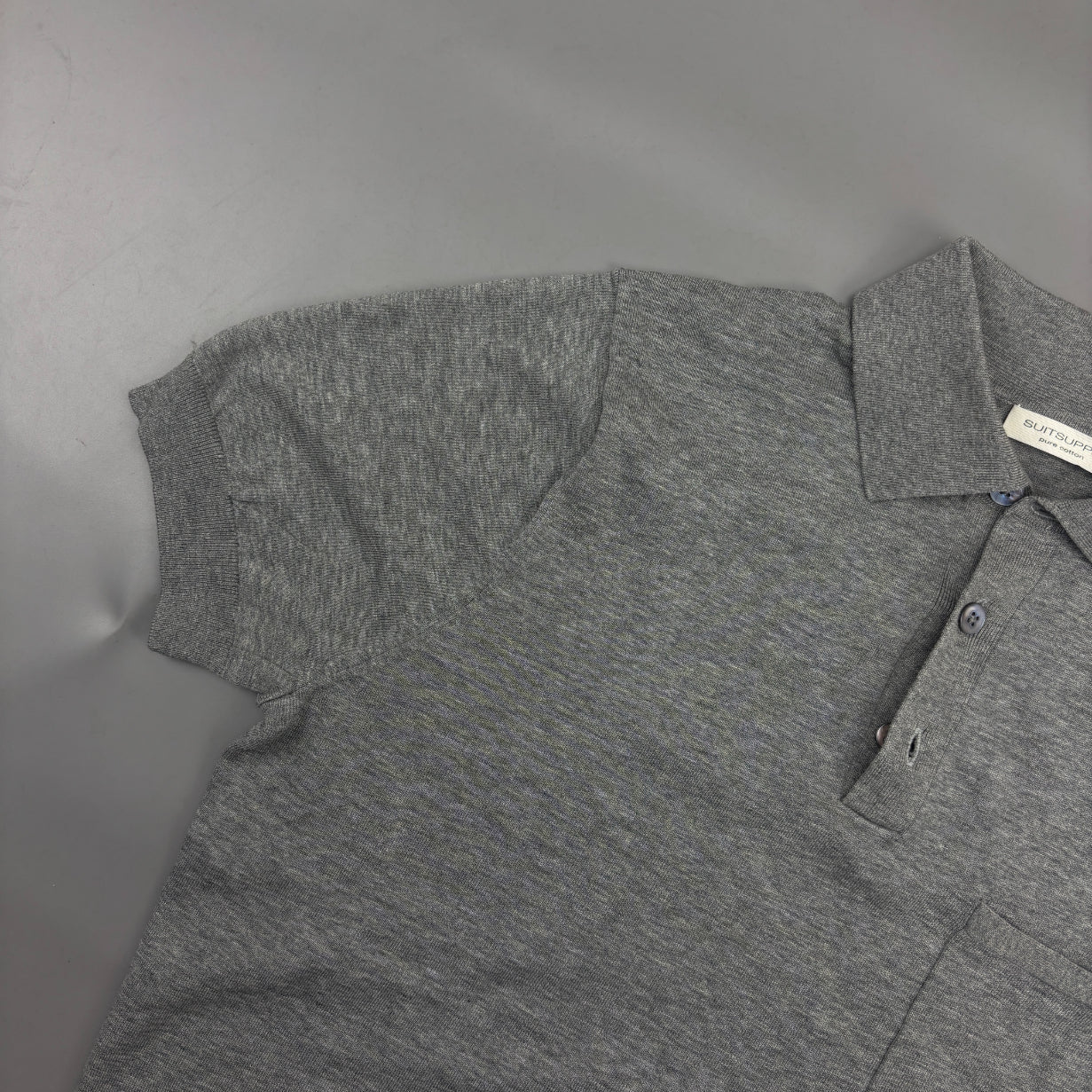 Grey Suitsupply Polo Shirt - Men S - Very Good - Revaleur