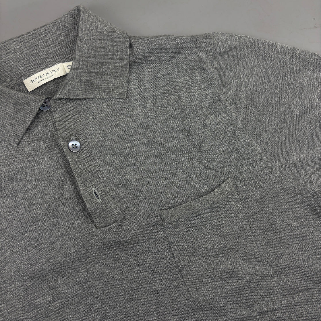 Grey Suitsupply Polo Shirt - Men S - Very Good - Revaleur