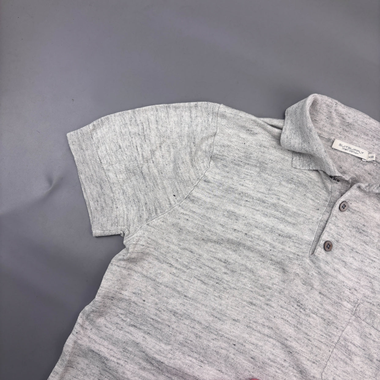 Grey Suitsupply Polo Shirt - Men XS - Very Good - Revaleur