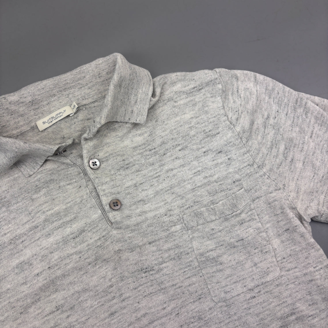 Grey Suitsupply Polo Shirt - Men XS - Very Good - Revaleur