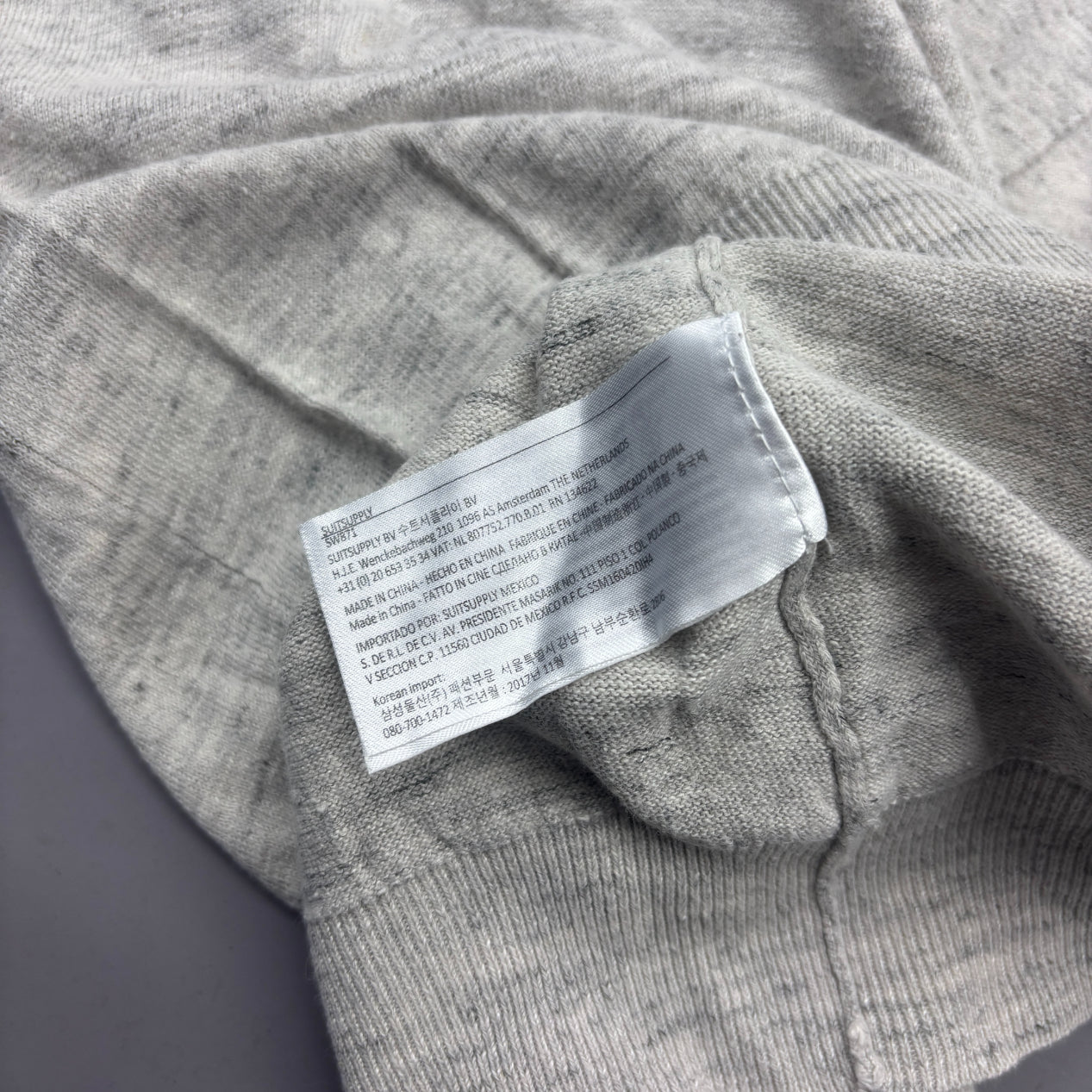 Grey Suitsupply Polo Shirt - Men XS - Very Good - Revaleur