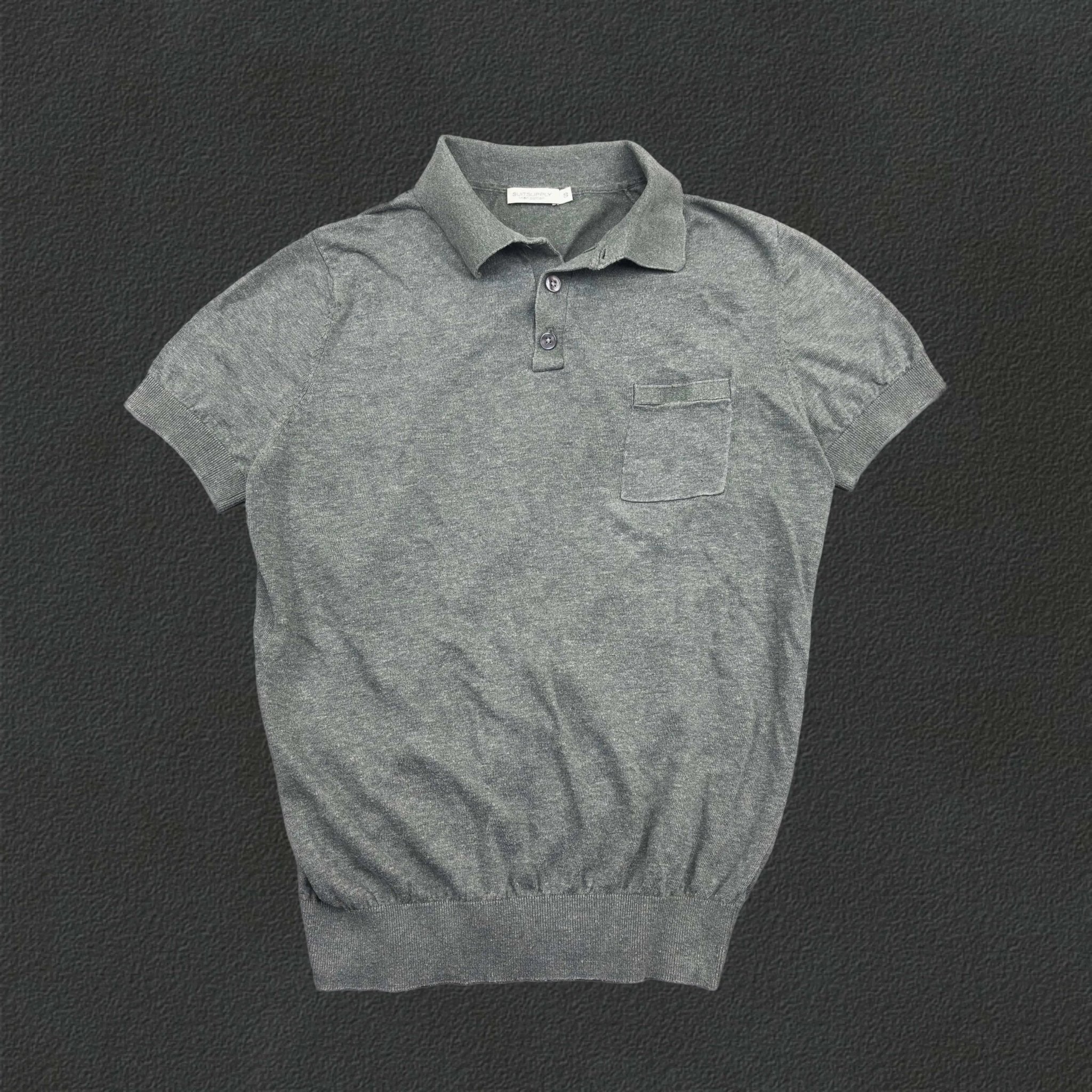 Grey Suitsupply Polo Shirt - S - Very Good - Revaleur