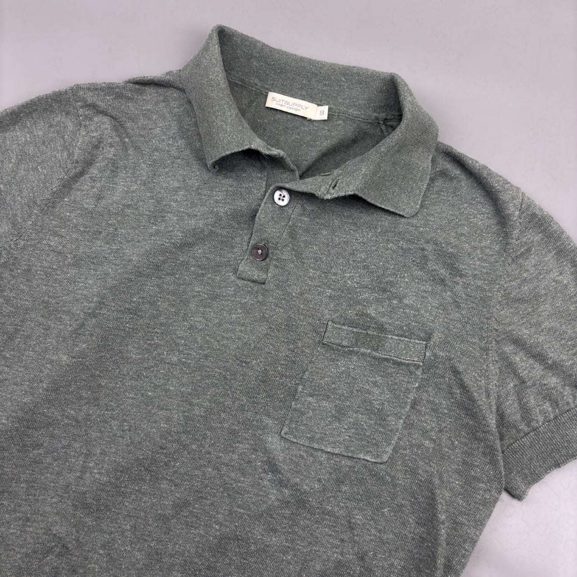 Grey Suitsupply Polo Shirt - S - Very Good - Revaleur