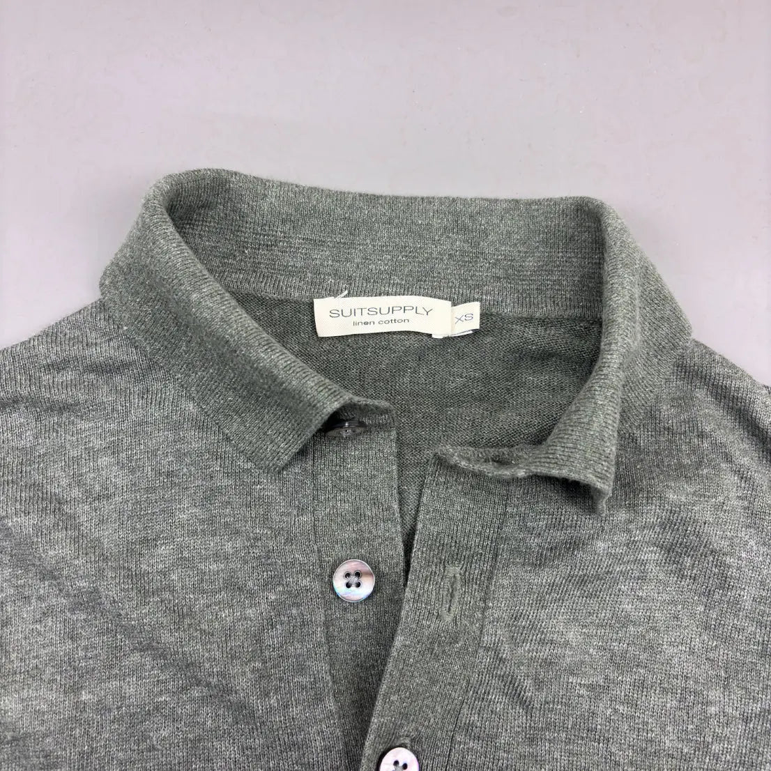 Grey Suitsupply Polo Shirt - XS - Excellent Condition - Revaleur