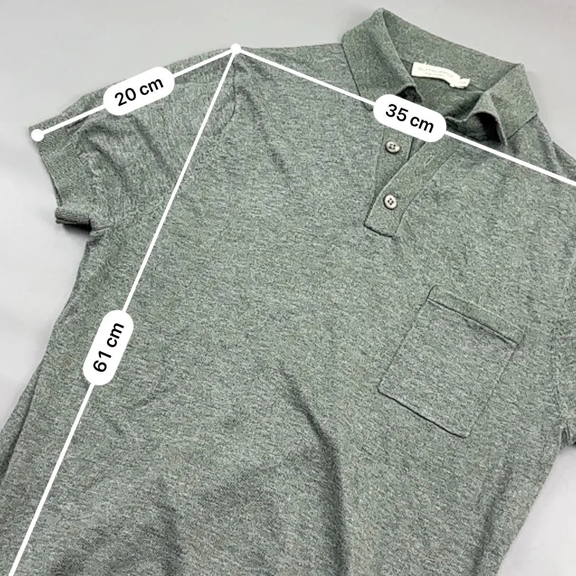 Grey Suitsupply Polo Shirt - XS - Excellent Condition - Revaleur