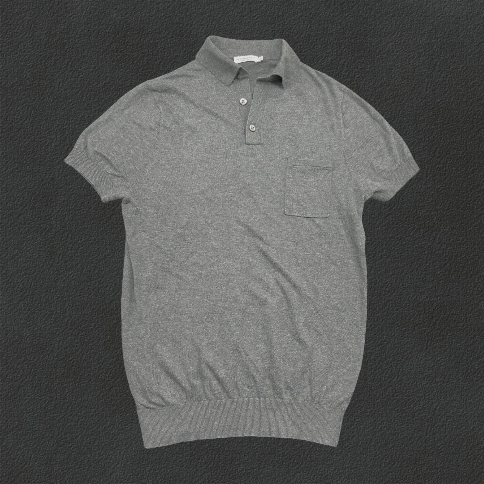 Grey Suitsupply Polo Shirt - XS - Excellent Condition - Revaleur