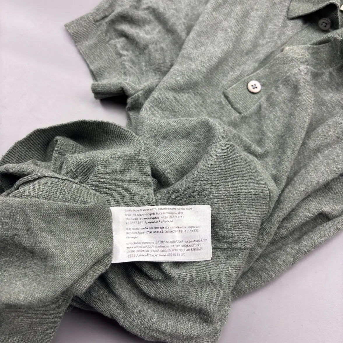 Grey Suitsupply Polo Shirt - XS - Excellent Condition - Revaleur