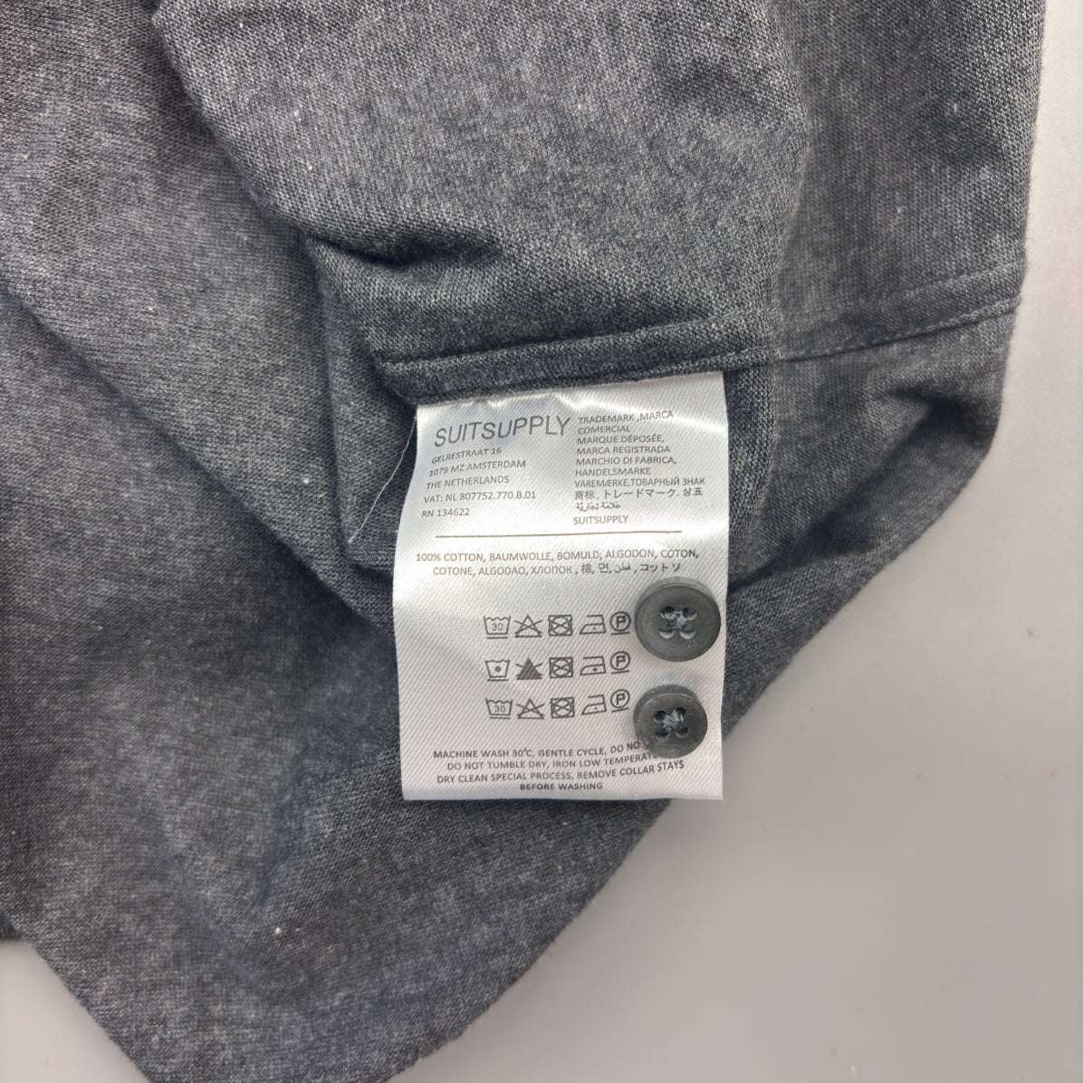 Grey Suitsupply Popover - Men 42 - New With Tags - Revaleur