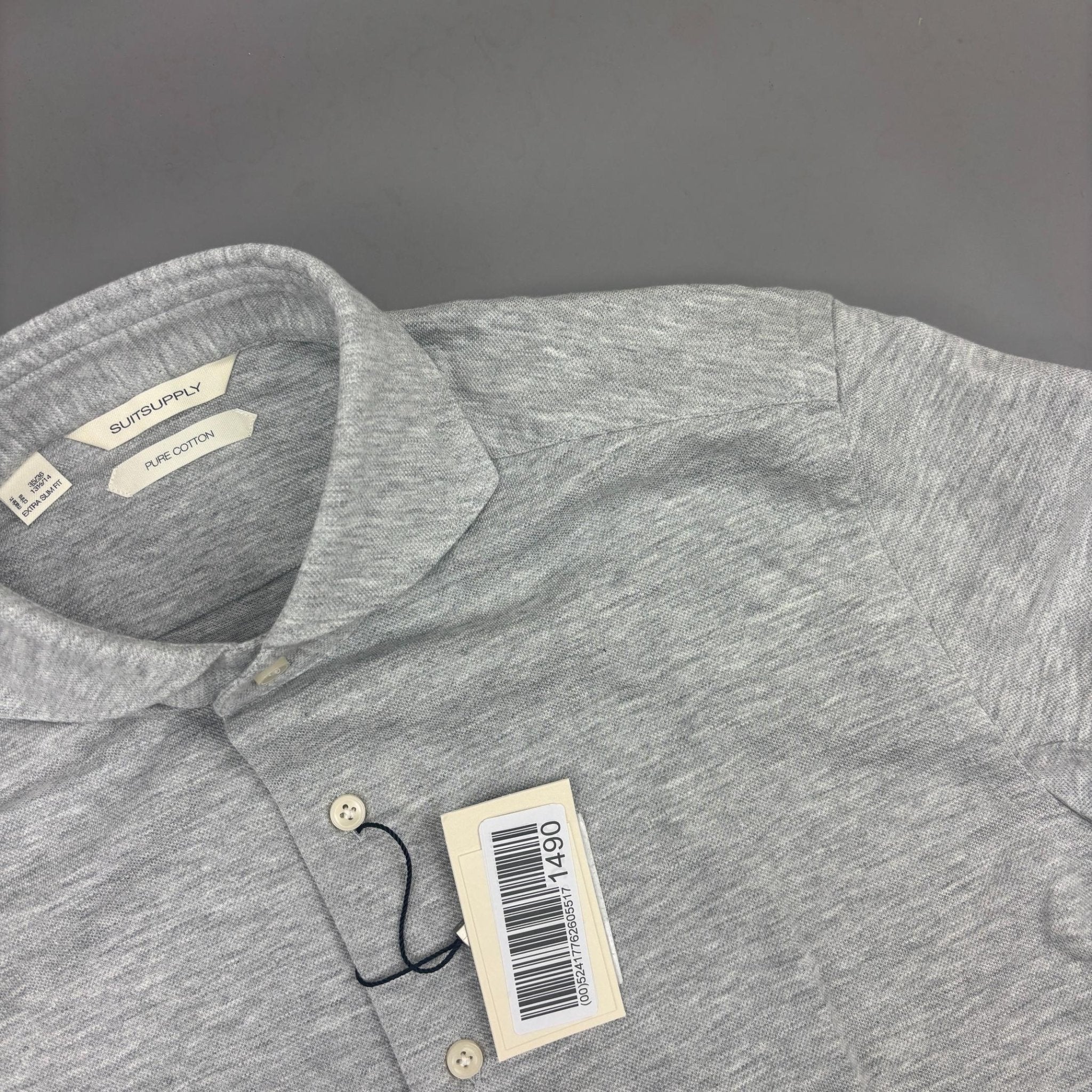 Grey Suitsupply Shirt - Men 36 - New With Tags - Revaleur