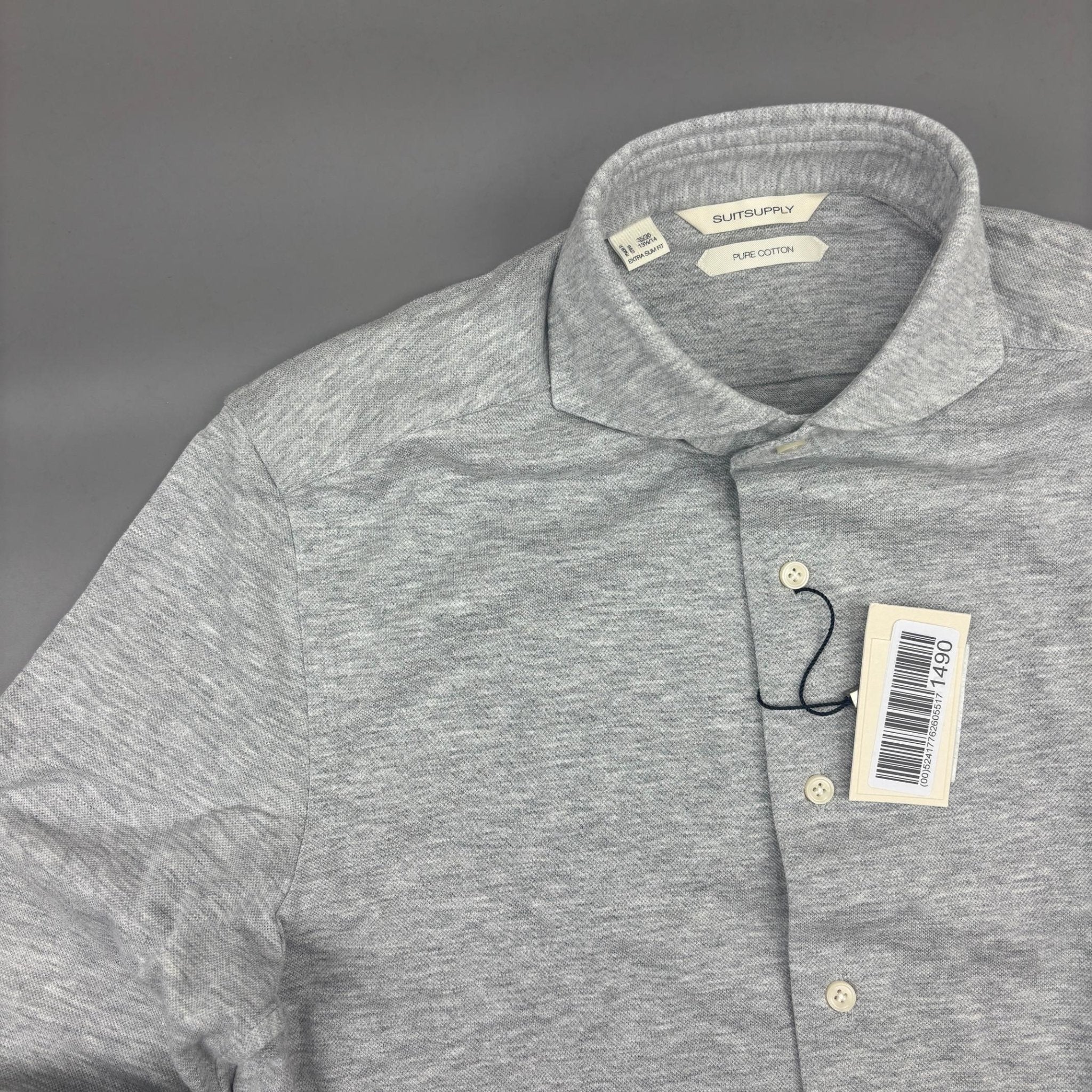 Grey Suitsupply Shirt - Men 36 - New With Tags - Revaleur