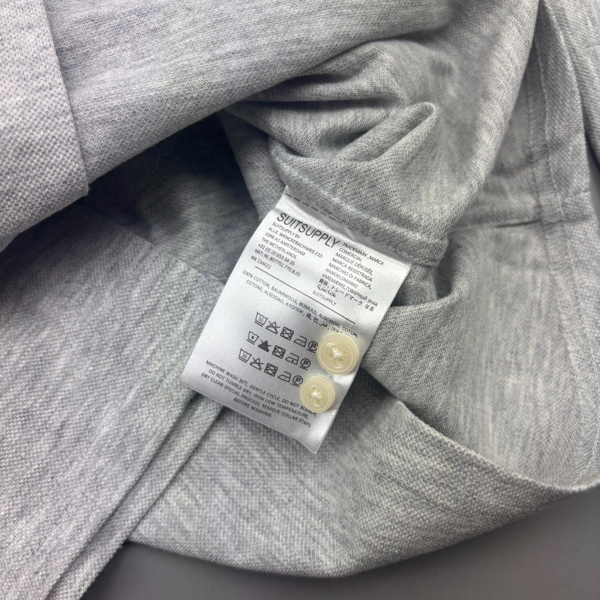 Grey Suitsupply Shirt - Men 36 - New With Tags - Revaleur