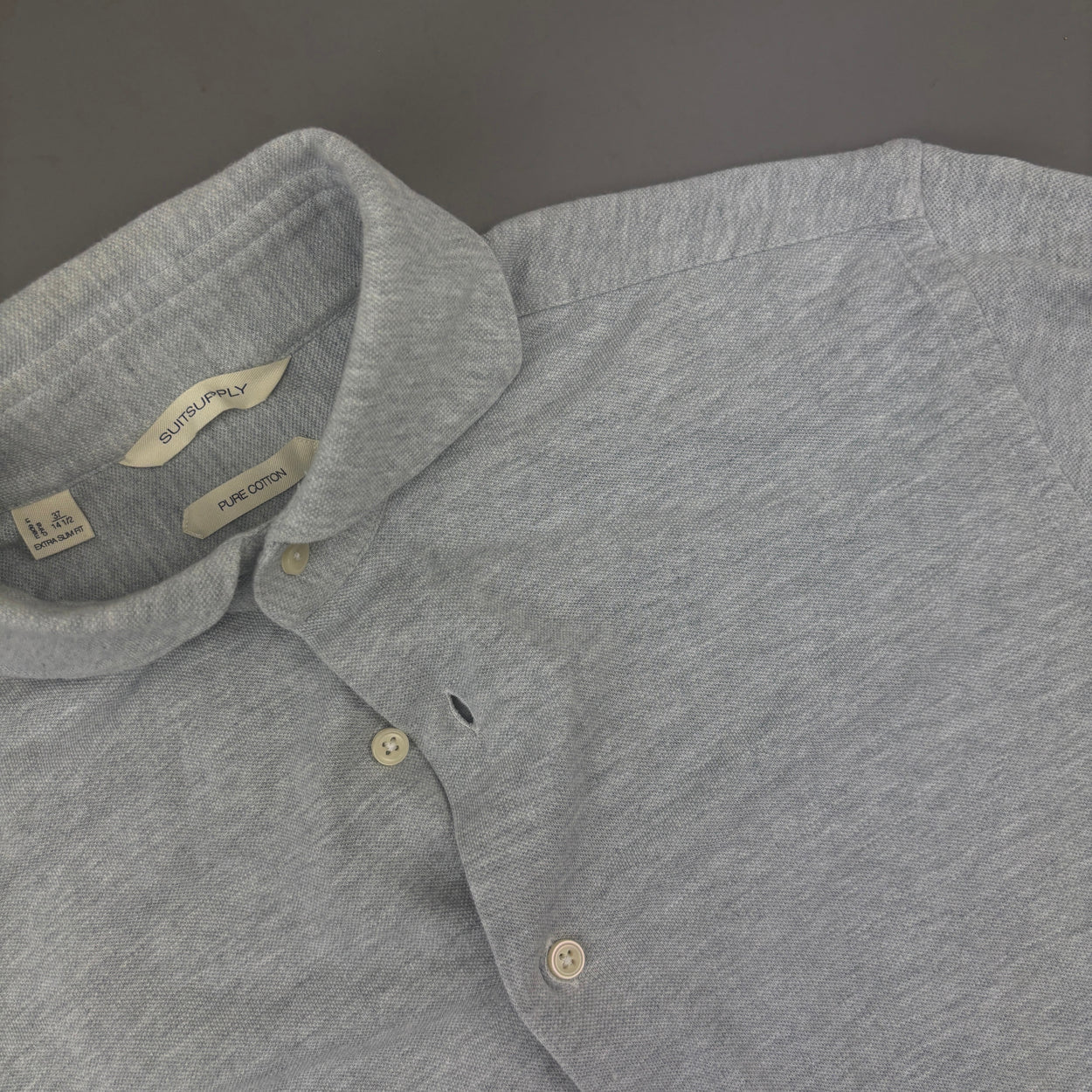 Grey Suitsupply Shirt - Men 37 - Very Good - Revaleur