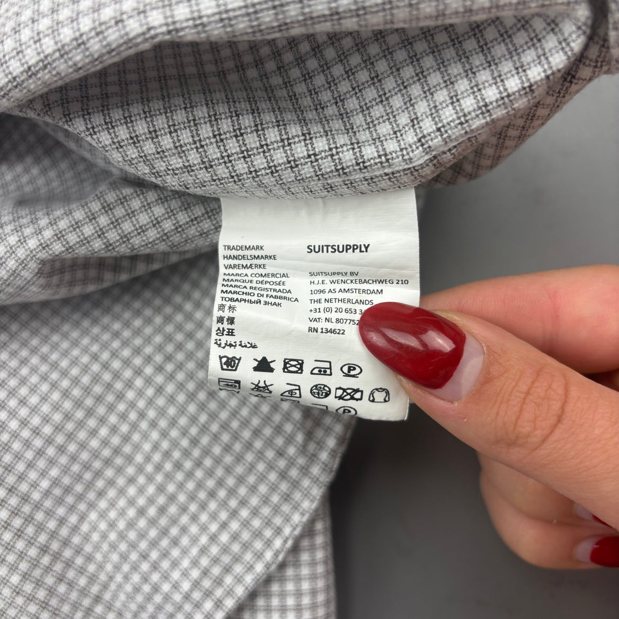 Grey Suitsupply Shirt - Men 37 - Very Good - Revaleur