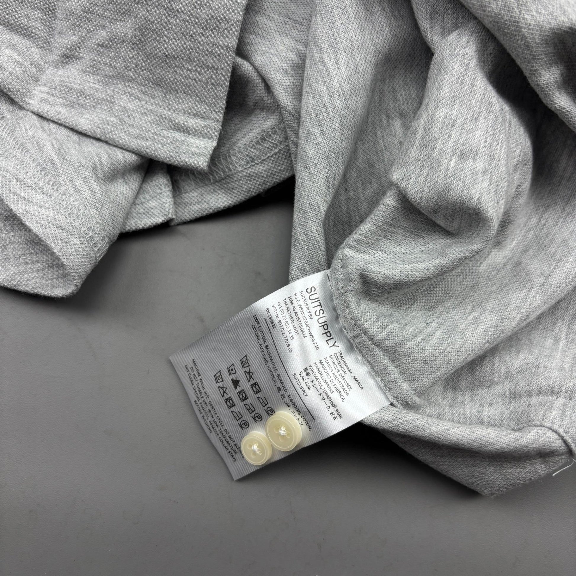 Grey Suitsupply Shirt - Men 38 - New With Tags - Revaleur