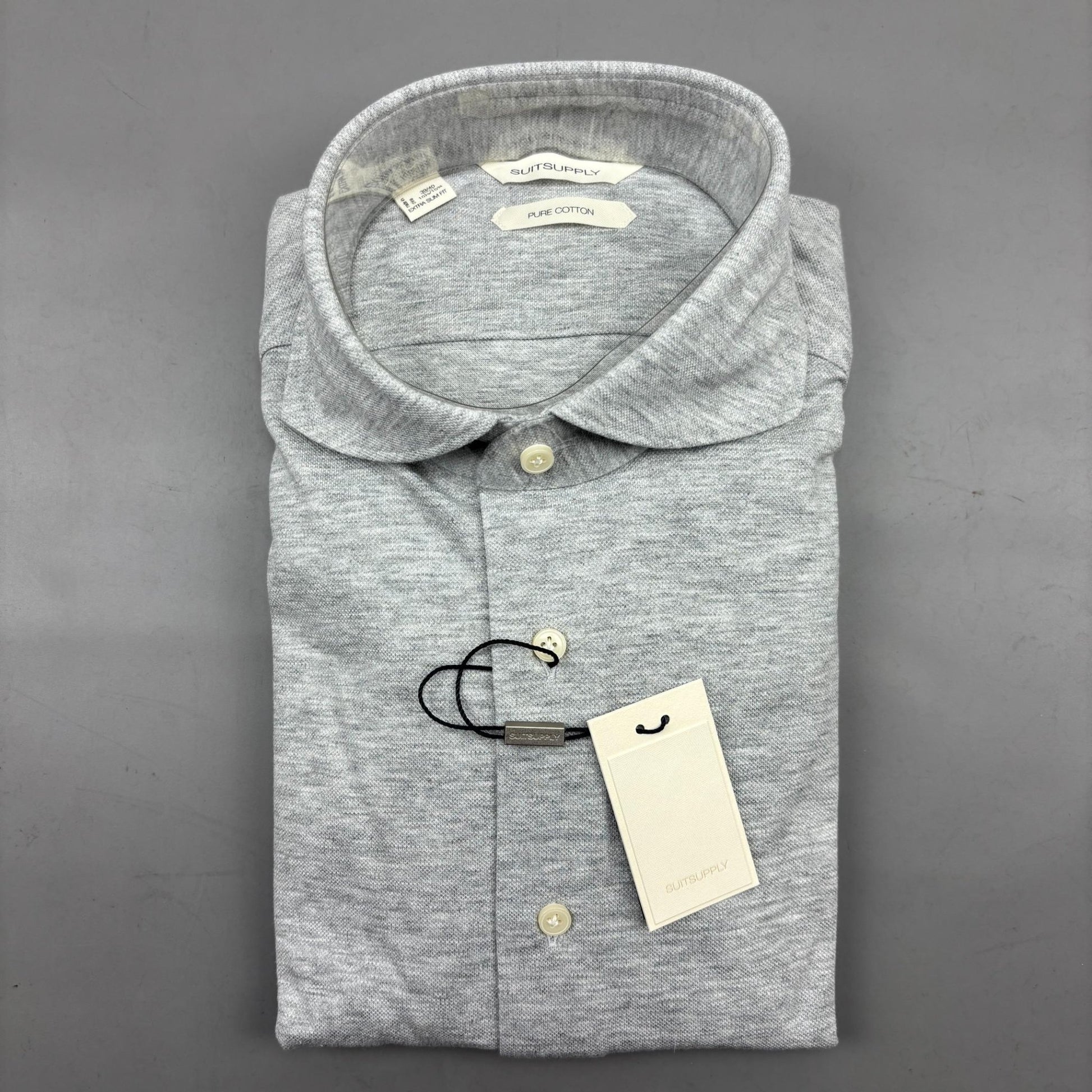 Grey Suitsupply Shirt - Men 40 - New With Tags - Revaleur