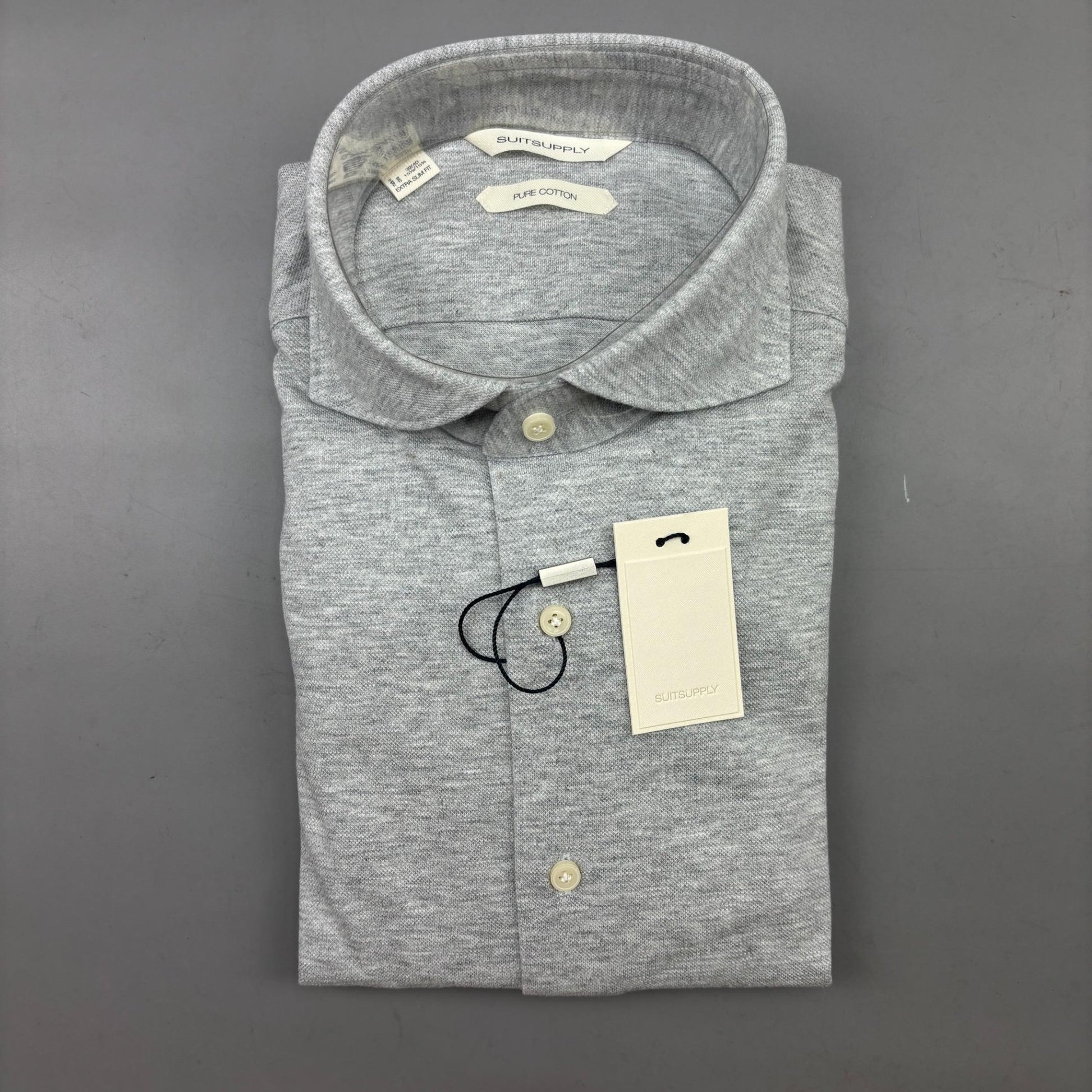 Grey Suitsupply Shirt - Men 40 - New With Tags - Revaleur