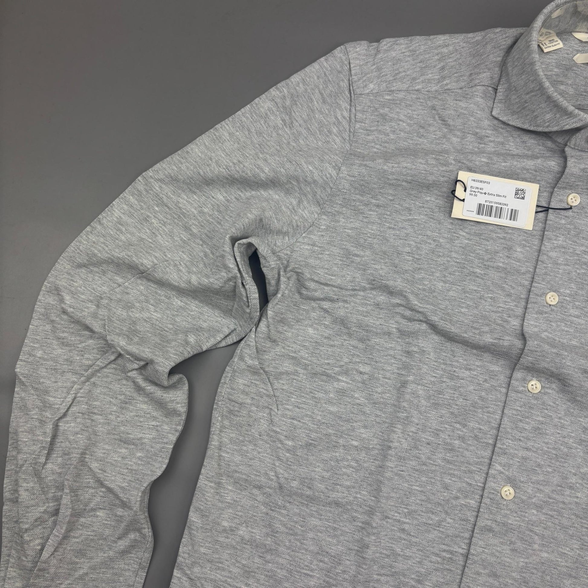 Grey Suitsupply Shirt - Men 40 - New With Tags - Revaleur