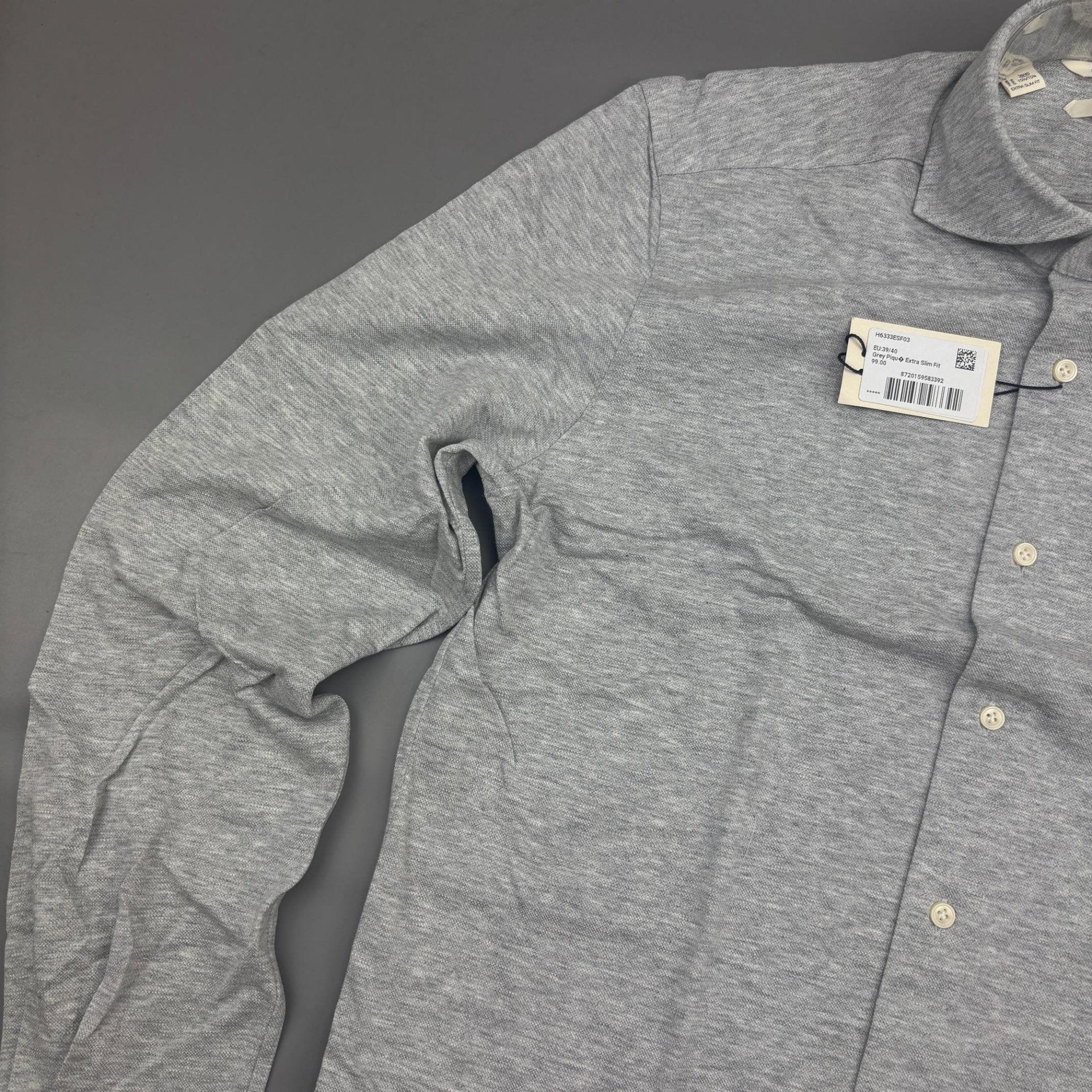 Grey Suitsupply Shirt - Men 40 - New With Tags - Revaleur