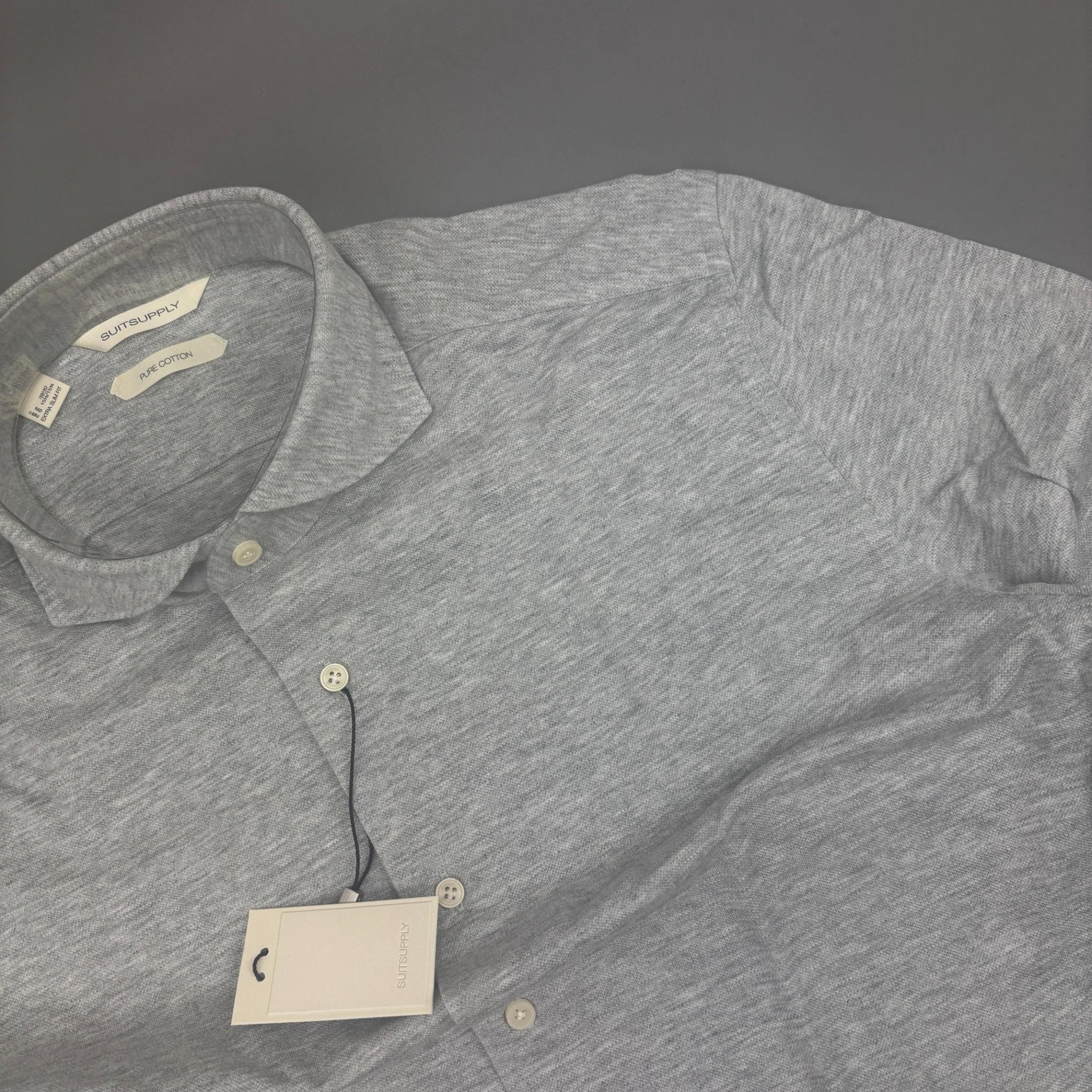 Grey Suitsupply Shirt - Men 40 - New With Tags - Revaleur