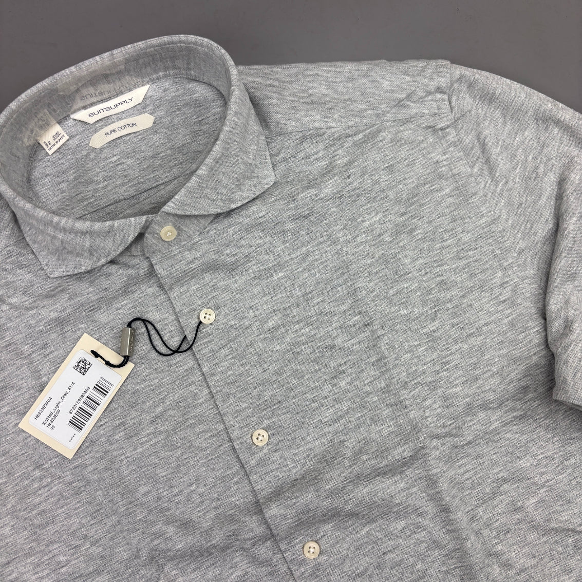 Grey Suitsupply Shirt - Men 42 - New With Tags - Revaleur