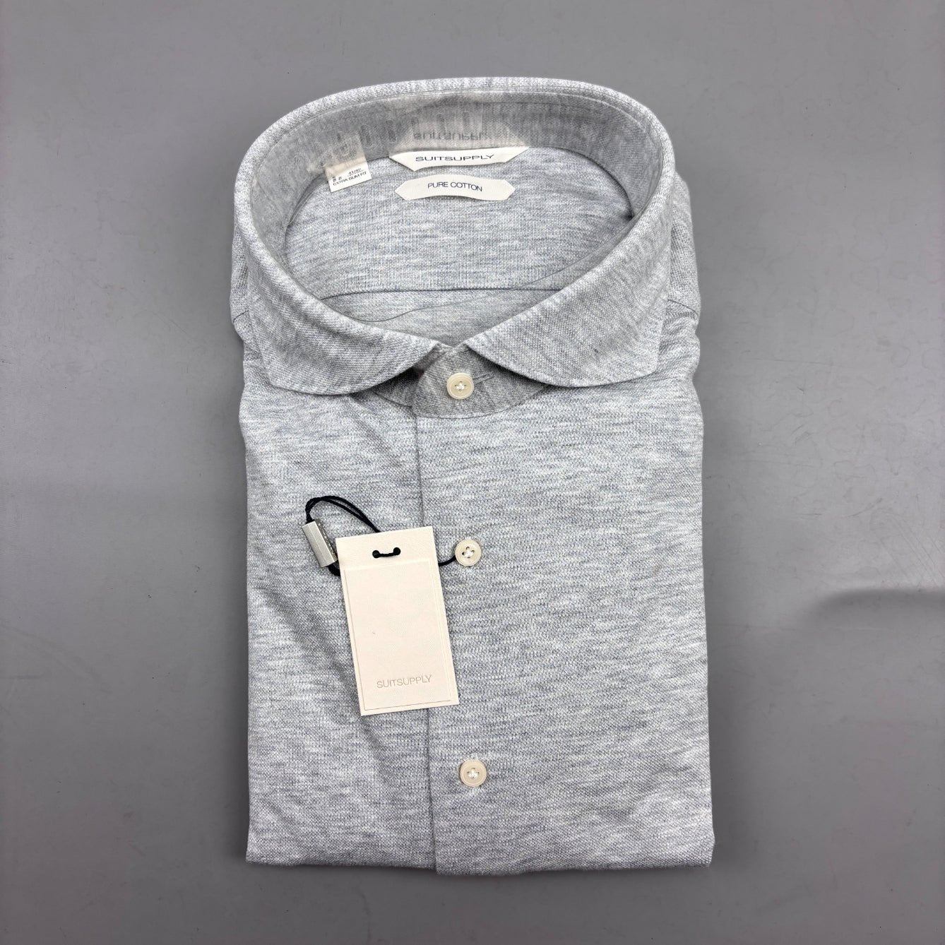 Grey Suitsupply Shirt - Men 42 - New With Tags - Revaleur