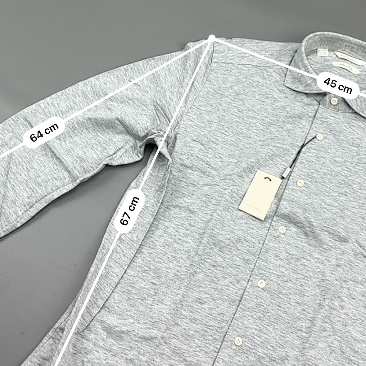 Grey Suitsupply Shirt - Men 42 - New With Tags - Revaleur
