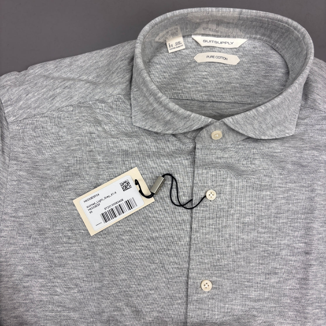 Grey Suitsupply Shirt - Men 42 - New With Tags - Revaleur