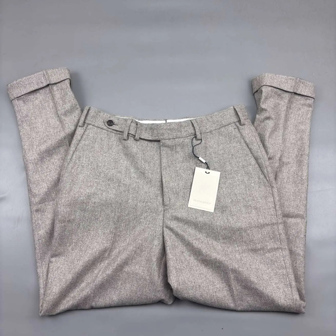 Grey Suitsupply Trousers - Men W32 - New With Tags - Revaleur