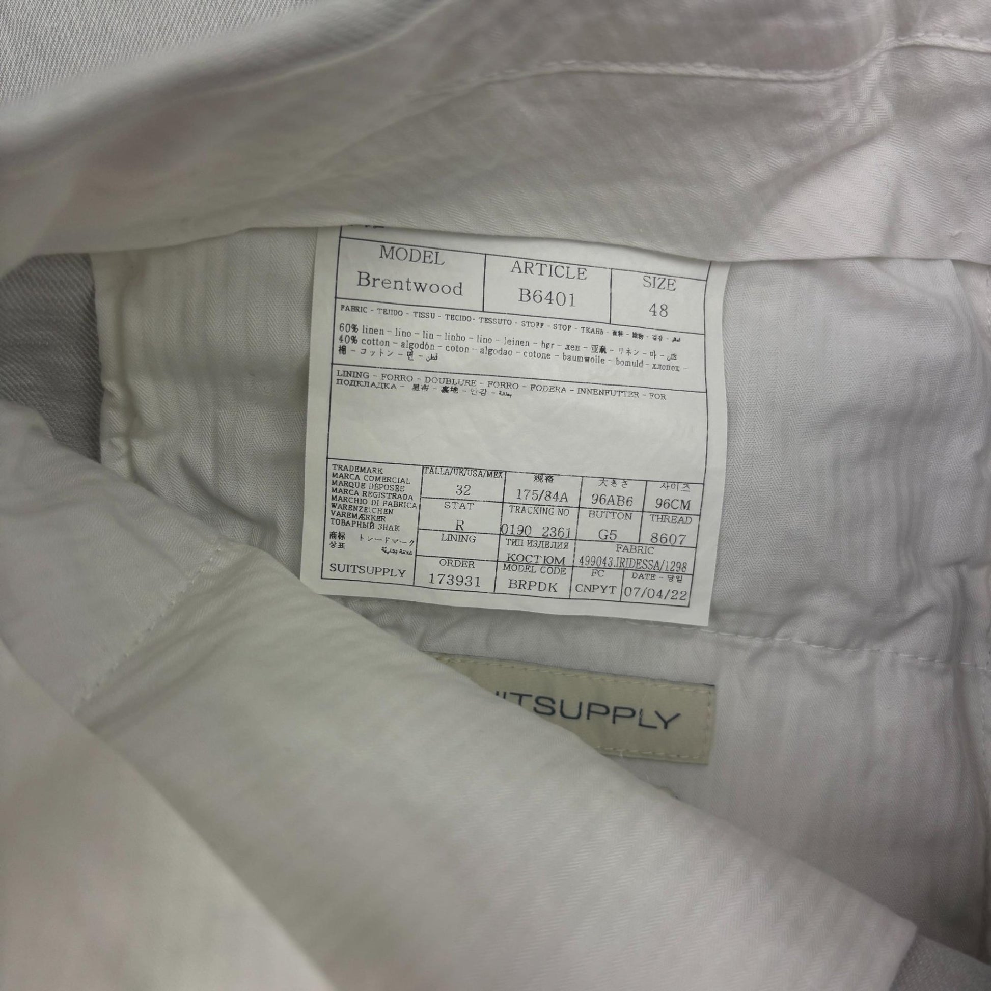 Grey Suitsupply Trousers - Men W32 - Very Good - Revaleur