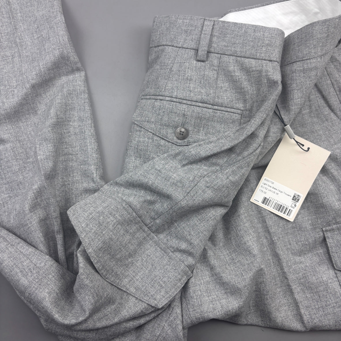 Grey Suitsupply Trousers - Men W36 - New With Tags - Revaleur