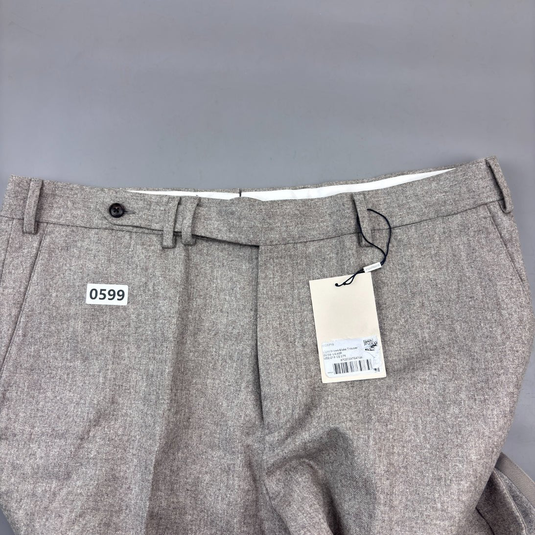 Grey Suitsupply Trousers - W40 - New With Tags - Revaleur