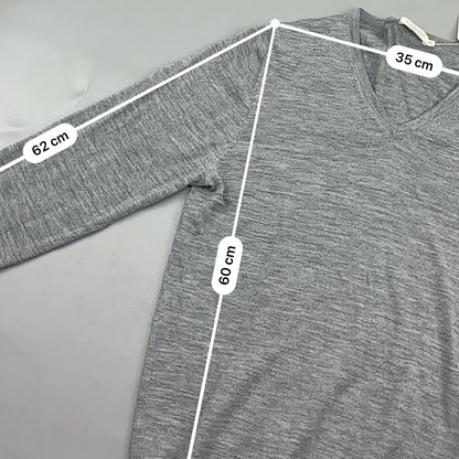 Grey Suitsupply V - neck Sweater - Men S - Very Good - Revaleur