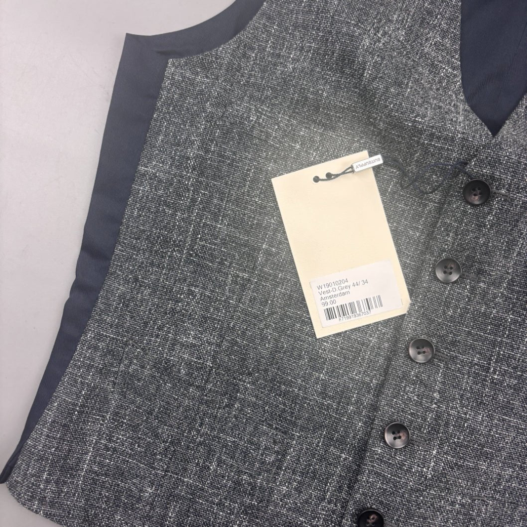 Grey Suitsupply Waistcoat (Gilet) - Men L - New With Tags - Revaleur